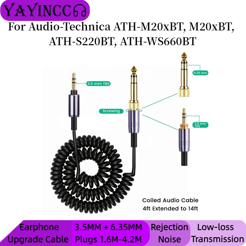 Replacement 3.5MM+6.35MM Plugs - огляд і ціна Audio Technica Headphone Ath-Ws660Bt