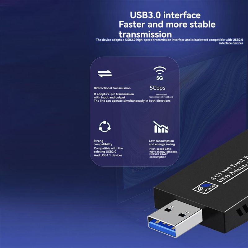 N36R-1300Mbps USB 3.0 Wifi Blu - огляд і ціна Bluetooth Adapter Receiver