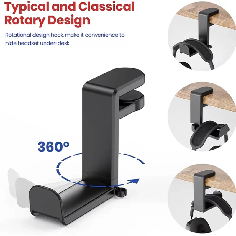No Punch Table Clip Hook Headp - огляд і ціна Headphone Stand Desk