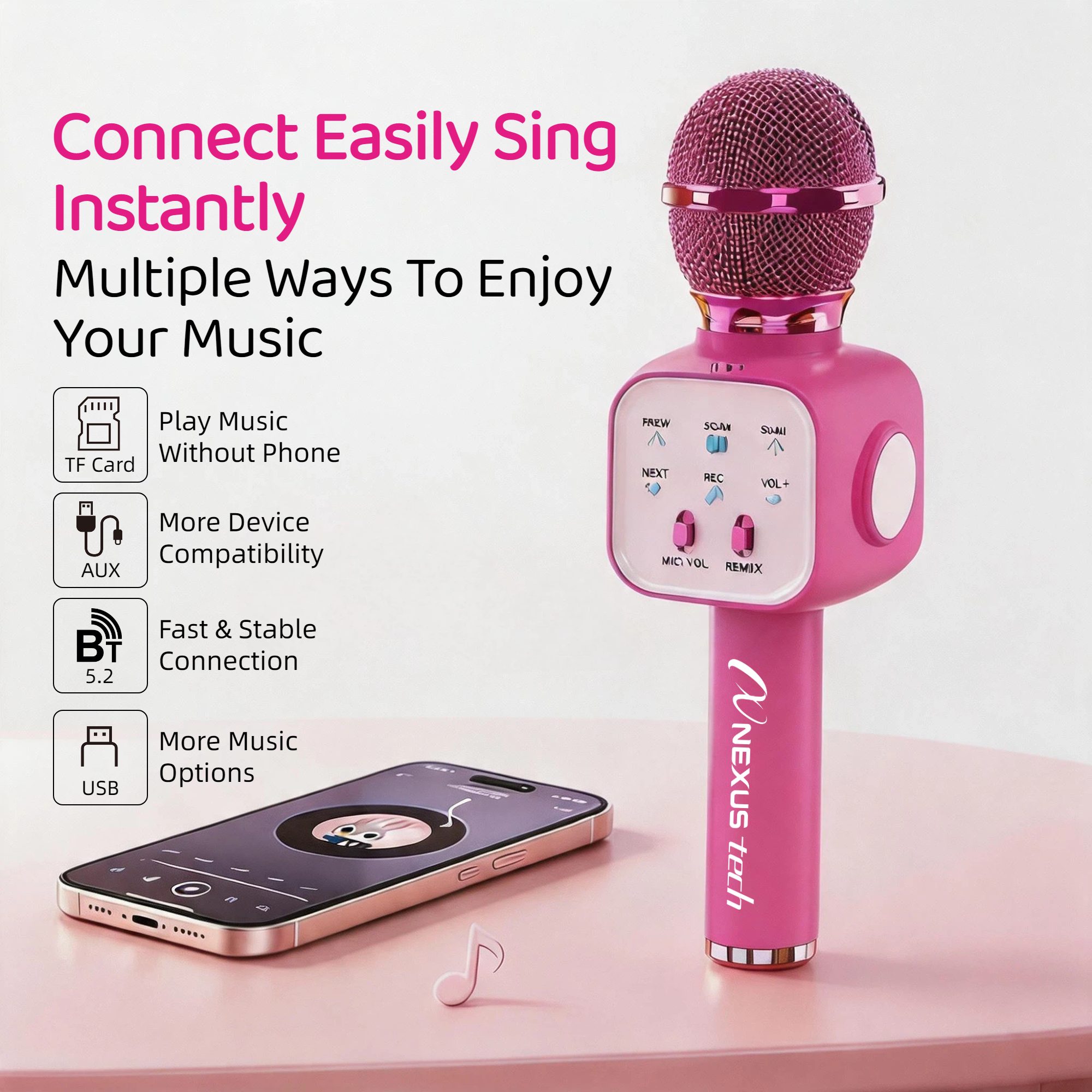 Wireless Bluetooth 5.2 Karaoke - огляд і ціна Shure Mic Sm58
