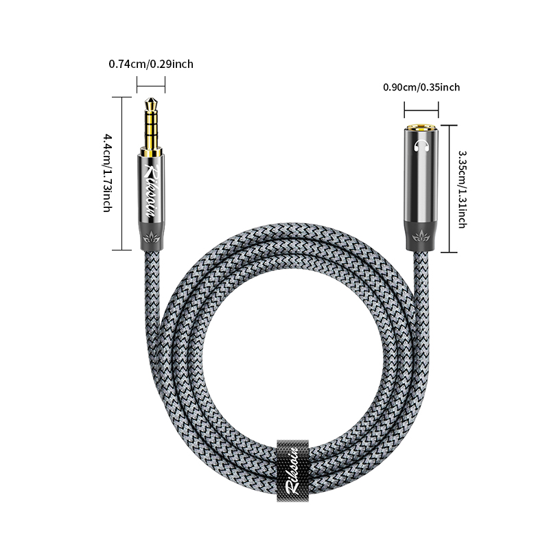 Riksoin 3.5mm Headphone Extens - огляд і ціна Cable Extension 3.5