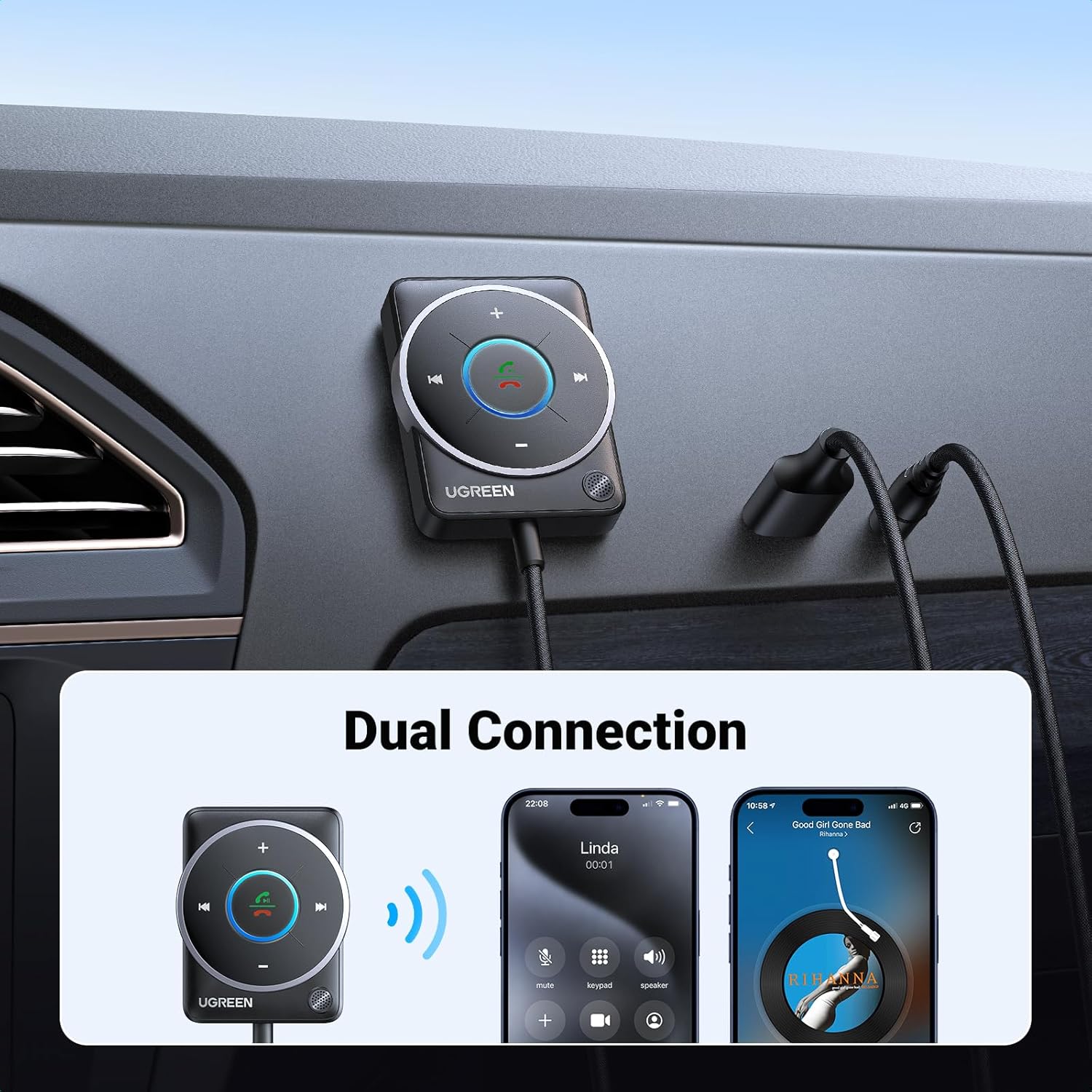 UGREEN Bluetooth 5.4 Aux Car A - огляд і ціна Bluetooth Adapter Receiver