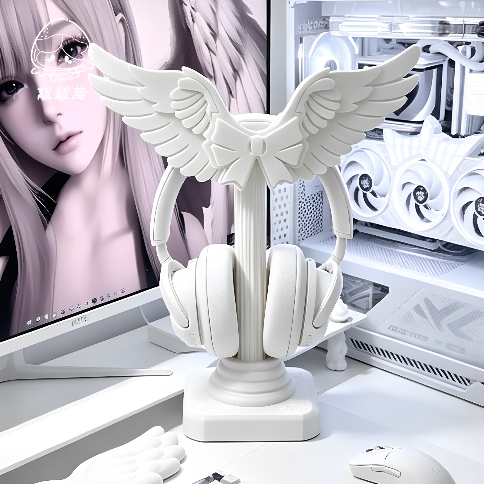 Cute Angel Wing Headset Holder - огляд і ціна Headphone Stand Desk